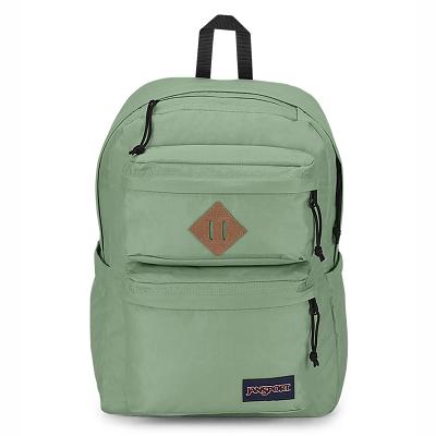 JanSport Double Break Laptop Rugzak Groen | NL_JS208