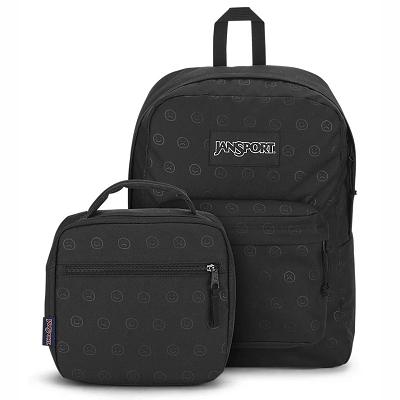 JanSport HAPPY AND SAD BUNDLE Laptop Rugzak Zwart | NL_JS466