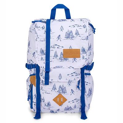 JanSport Hatchet Laptop Rugzak Wit Blauw | NL_JS111