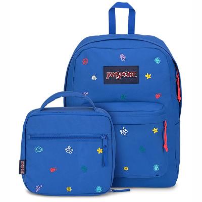 JanSport KIDCORE CHARMS BUNDLE Schooltas Blauw | NL_JS164