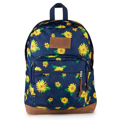 JanSport Right Pack Laptop Rugzak Donkerblauw Geel | NL_JS017