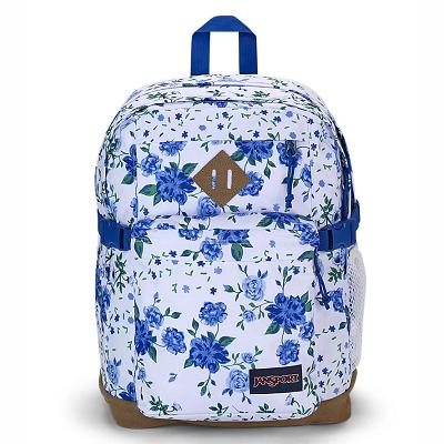 JanSport SUEDE CAMPUS Laptop Rugzak Wit Blauw | NL_JS567