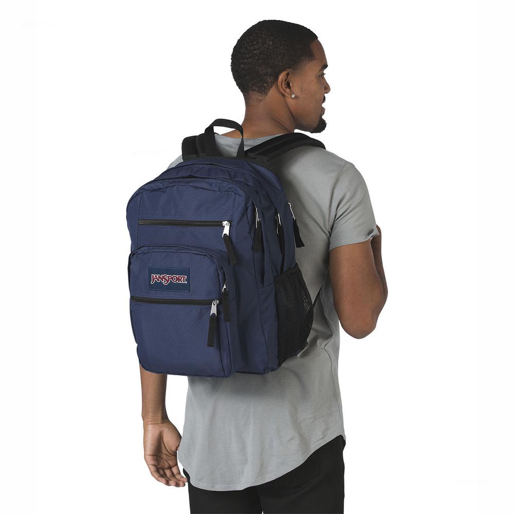 JanSport BIG STUDENT Laptop Rugzak Donkerblauw | NL_JS449