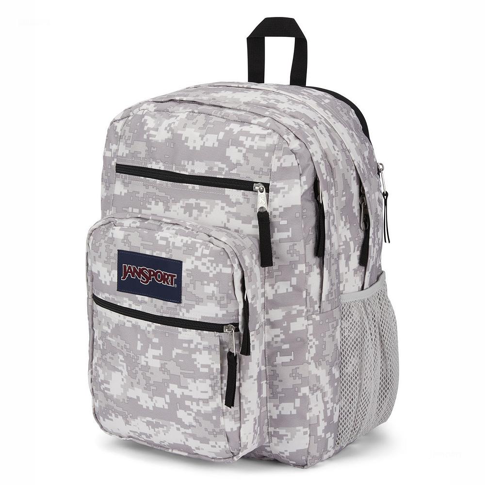 JanSport BIG STUDENT Laptop Rugzak Grijs Camo | NL_JS304