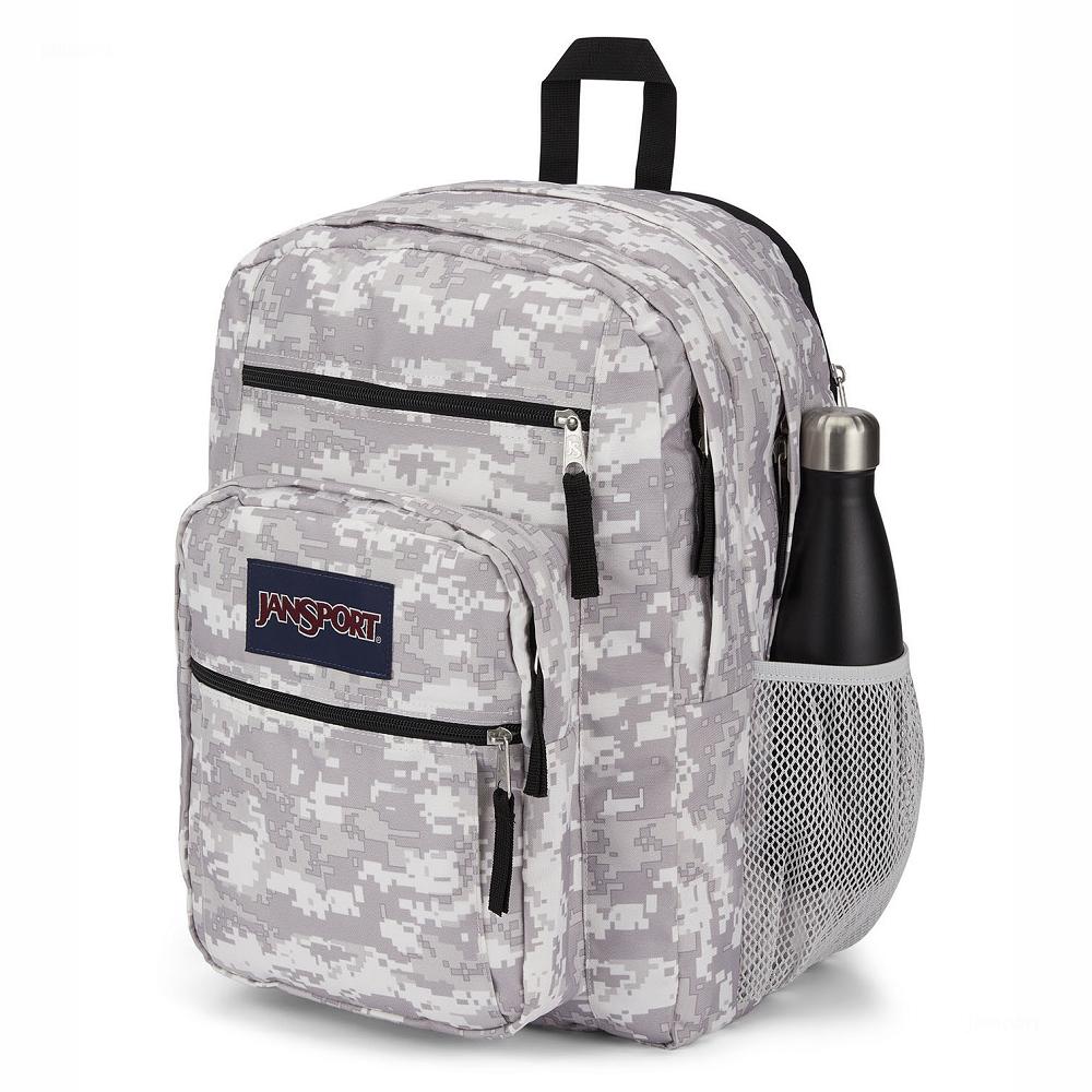 JanSport BIG STUDENT Laptop Rugzak Grijs Camo | NL_JS304