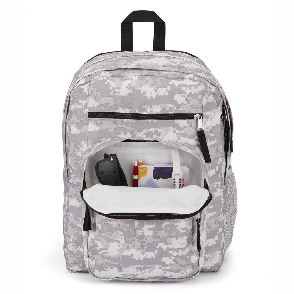 JanSport BIG STUDENT Laptop Rugzak Grijs Camo | NL_JS304