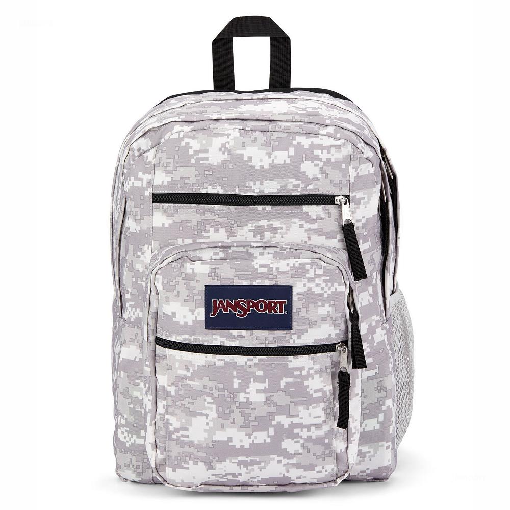 JanSport BIG STUDENT Laptop Rugzak Grijs Camo | NL_JS304