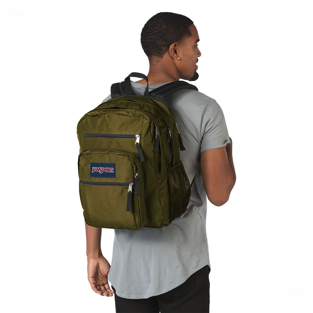 JanSport BIG STUDENT Laptop Rugzak Olijfgroen | NL_JS585