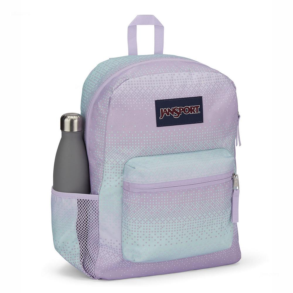 JanSport CROSS TOWN Schooltas Paars Groen | NL_JS273