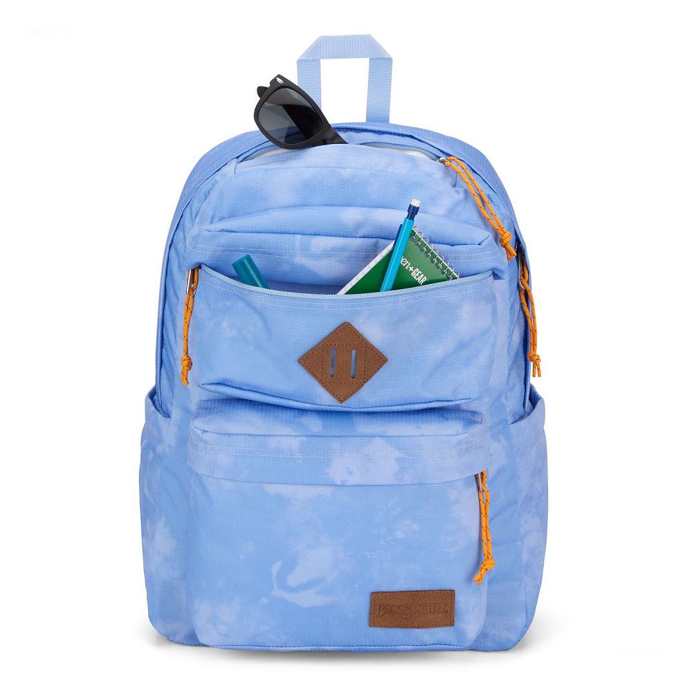 JanSport Double Break Laptop Rugzak Blauw | NL_JS548