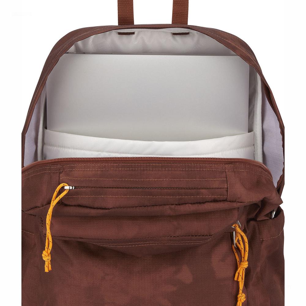 JanSport Double Break Laptop Rugzak Bruin | NL_JS423