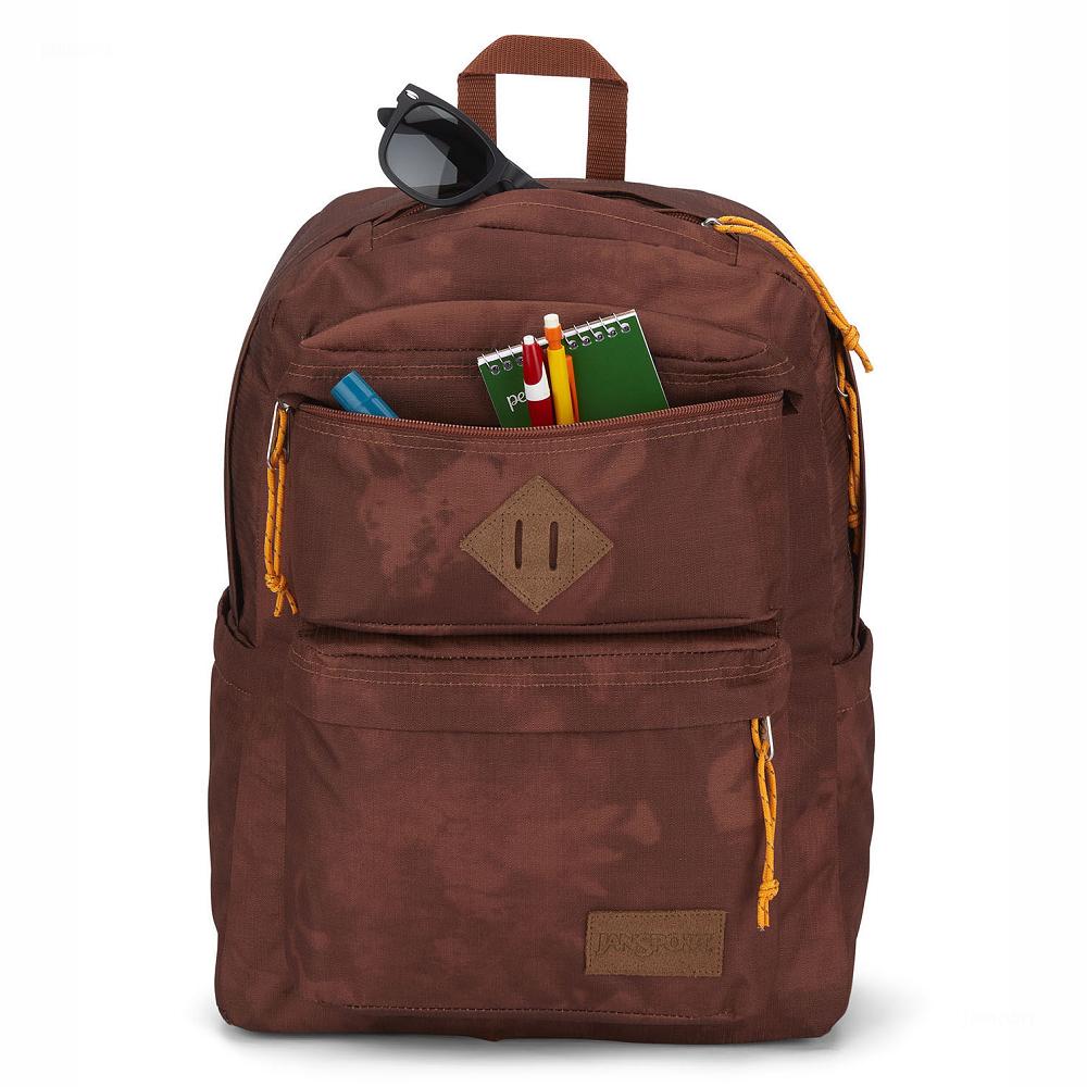 JanSport Double Break Laptop Rugzak Bruin | NL_JS423