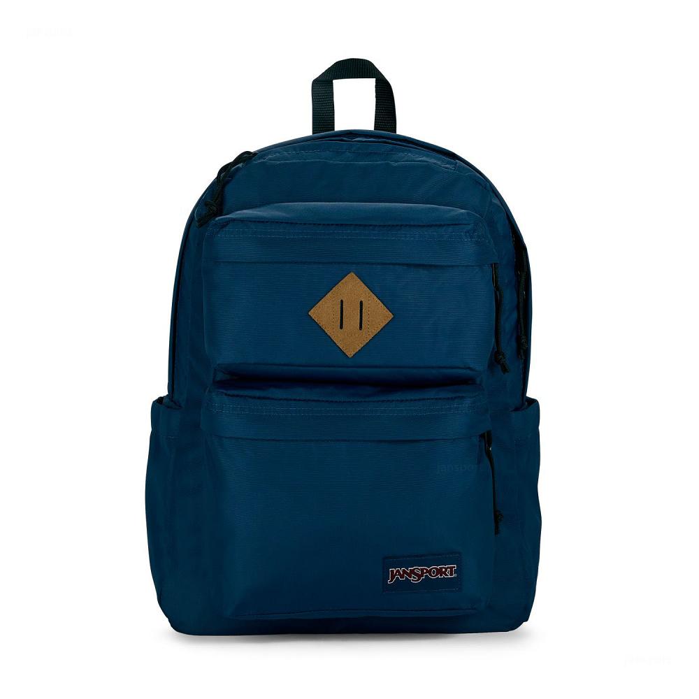 JanSport Double Break Laptop Rugzak Donkerblauw | NL_JS431