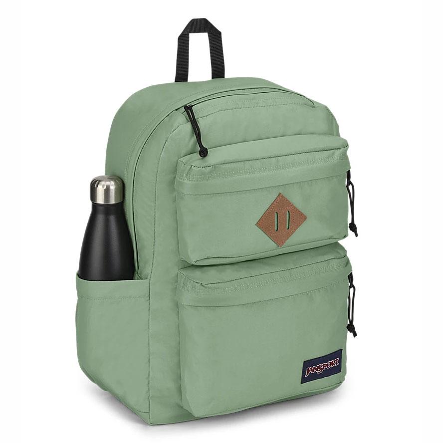 JanSport Double Break Laptop Rugzak Groen | NL_JS208