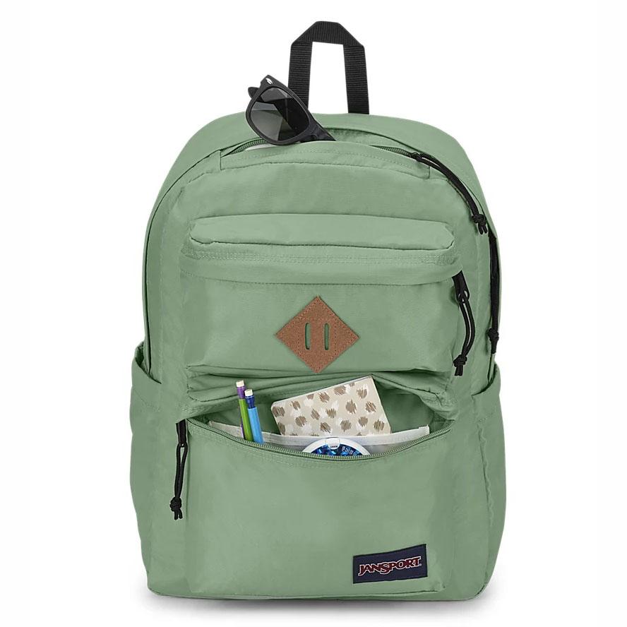 JanSport Double Break Laptop Rugzak Groen | NL_JS208