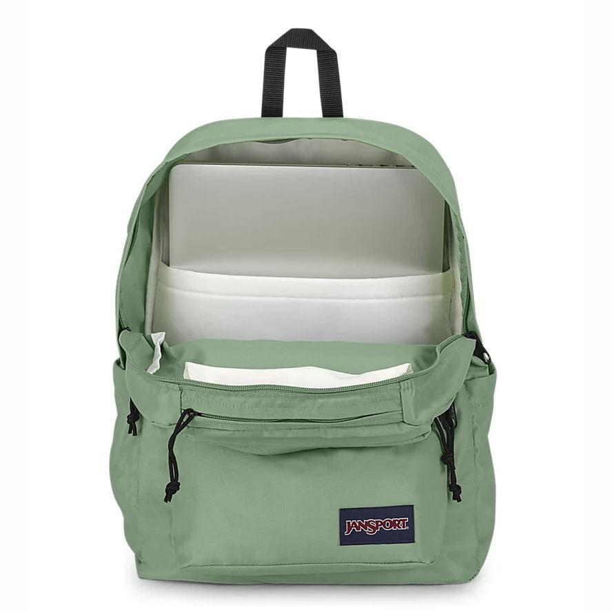 JanSport Double Break Laptop Rugzak Groen | NL_JS208