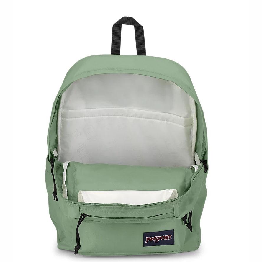 JanSport Double Break Laptop Rugzak Groen | NL_JS208