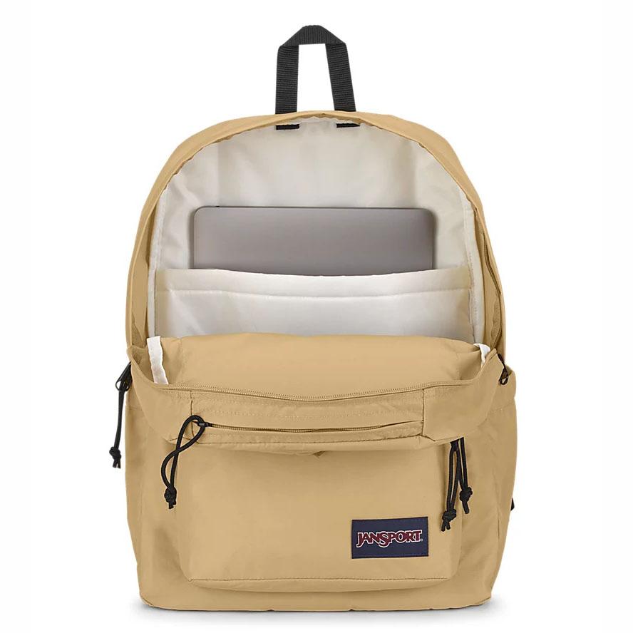 JanSport Double Break Laptop Rugzak Khaki | NL_JS317