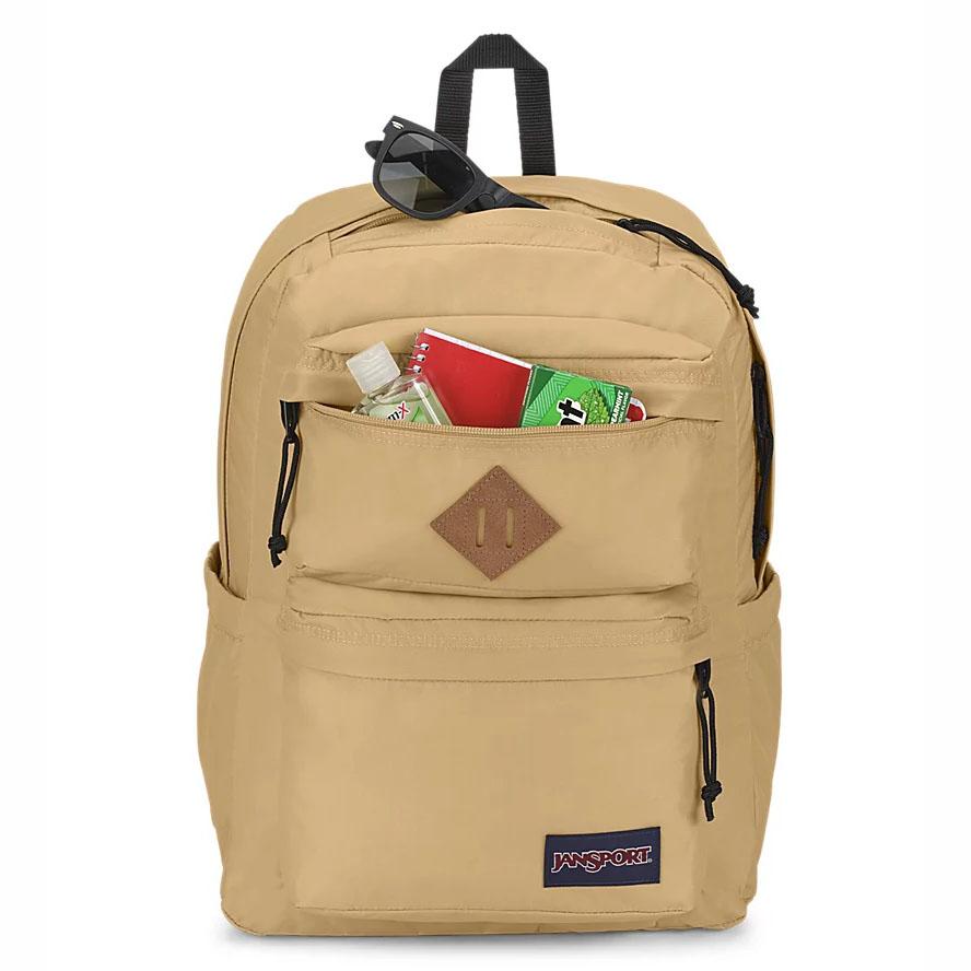 JanSport Double Break Laptop Rugzak Khaki | NL_JS317