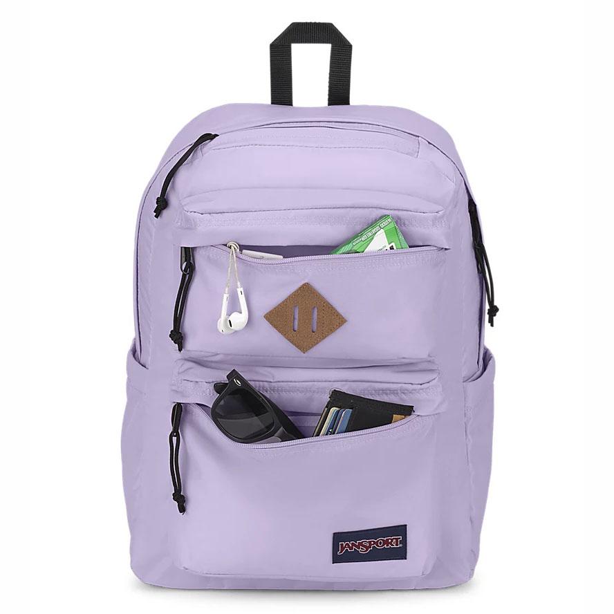 JanSport Double Break Laptop Rugzak Paars | NL_JS414