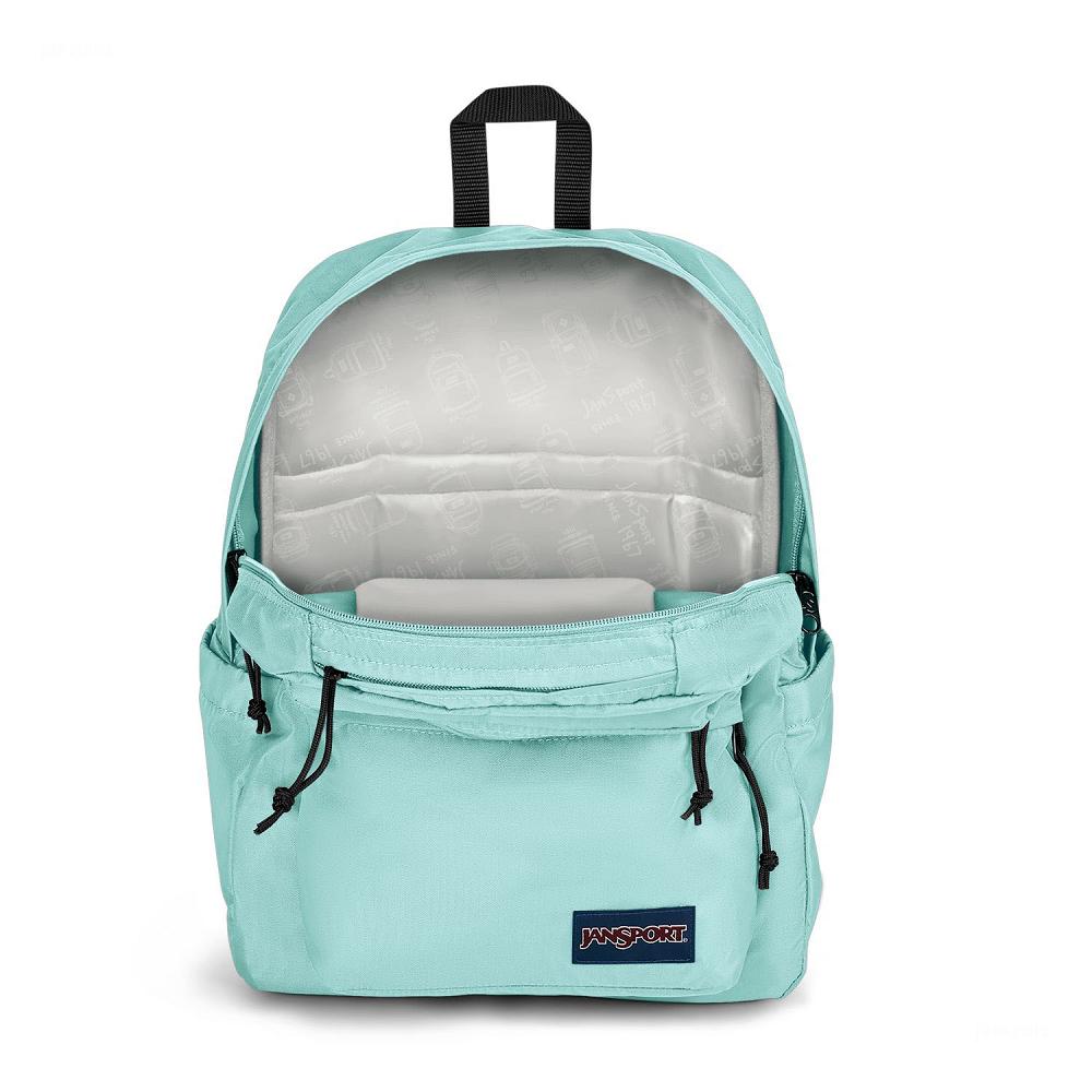 JanSport Double Break Laptop Rugzak Turquoise | NL_JS071