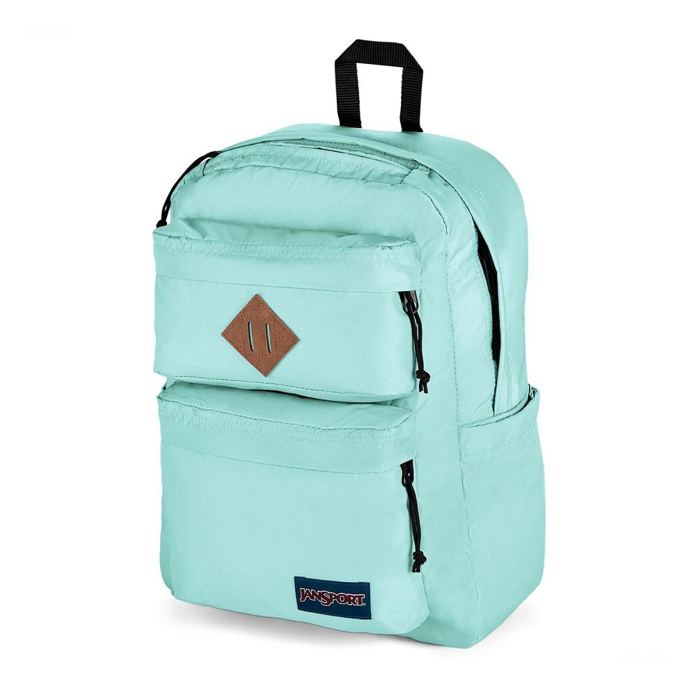 JanSport Double Break Laptop Rugzak Turquoise | NL_JS071