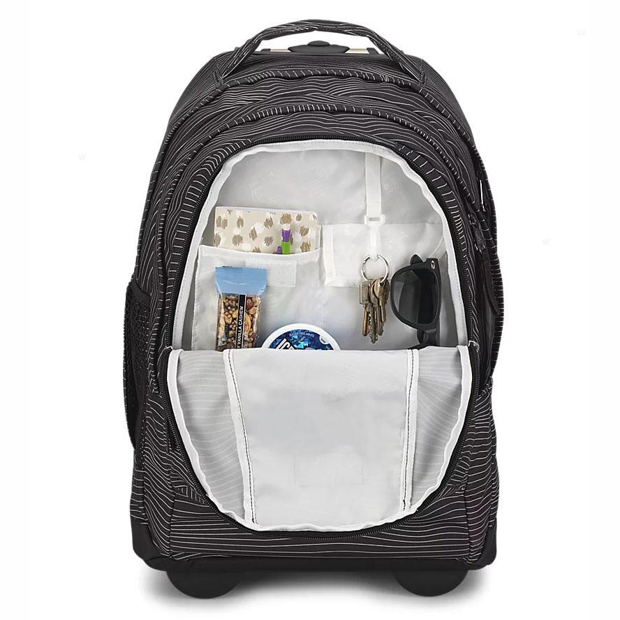 JanSport Driver 8 Rolling Laptop Rugzak Zwart | NL_JS02B