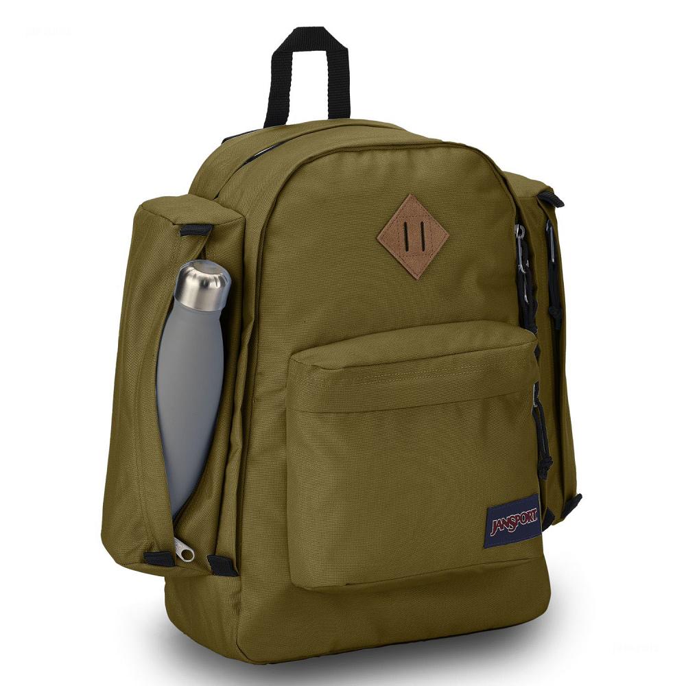 JanSport Field Pack Laptop Rugzak Olijfgroen | NL_JS577