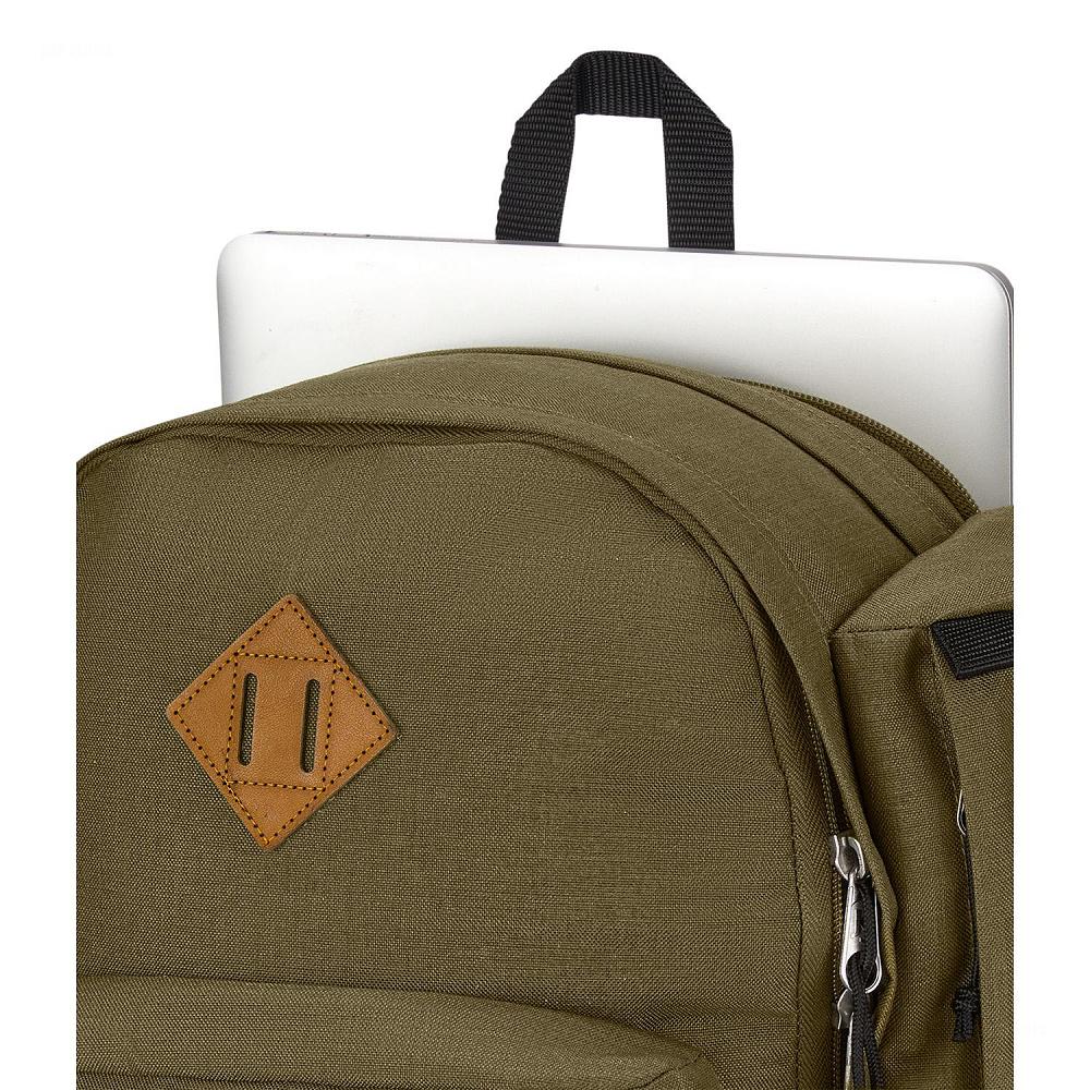 JanSport Field Pack Laptop Rugzak Olijfgroen | NL_JS577