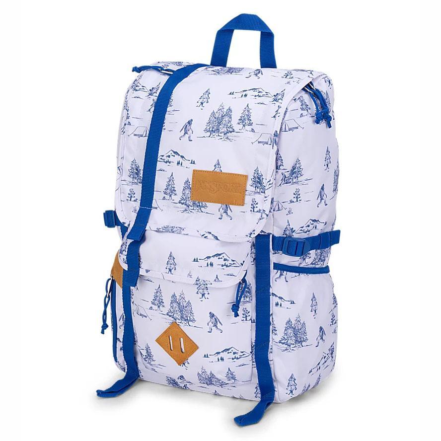 JanSport Hatchet Laptop Rugzak Wit Blauw | NL_JS111