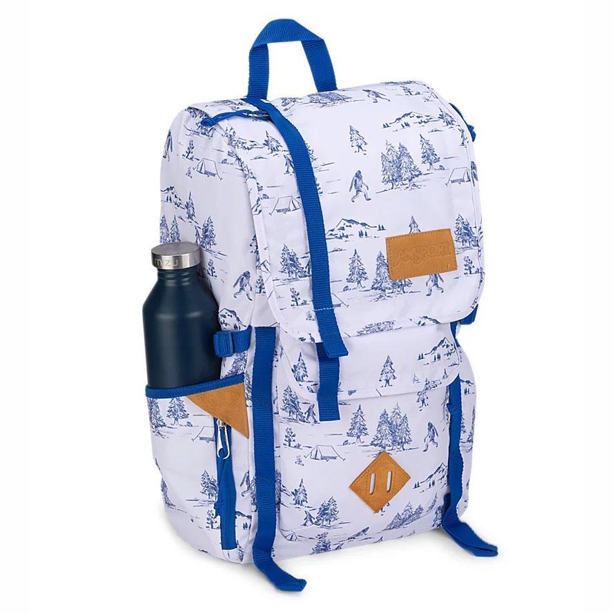 JanSport Hatchet Laptop Rugzak Wit Blauw | NL_JS111