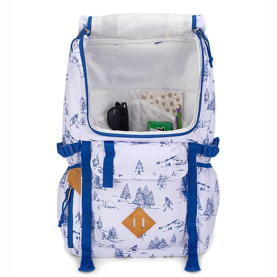 JanSport Hatchet Laptop Rugzak Wit Blauw | NL_JS111