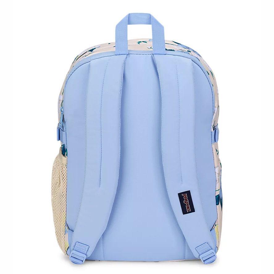 JanSport Main Campus Laptop Rugzak Blauw Geel | NL_JS245