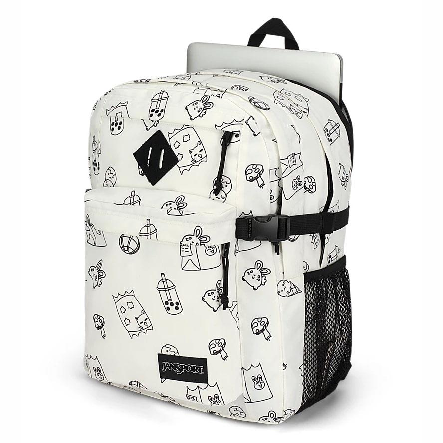 JanSport Main Campus Laptop Rugzak Wit | NL_JS403