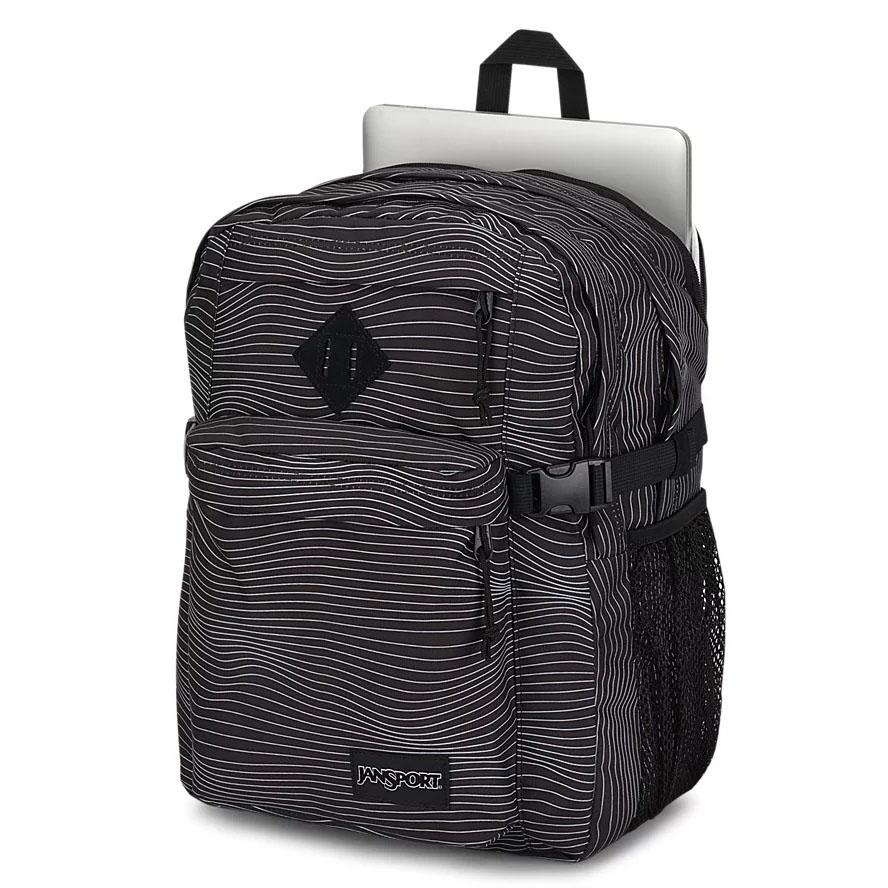 JanSport Main Campus Laptop Rugzak Zwart | NL_JS344