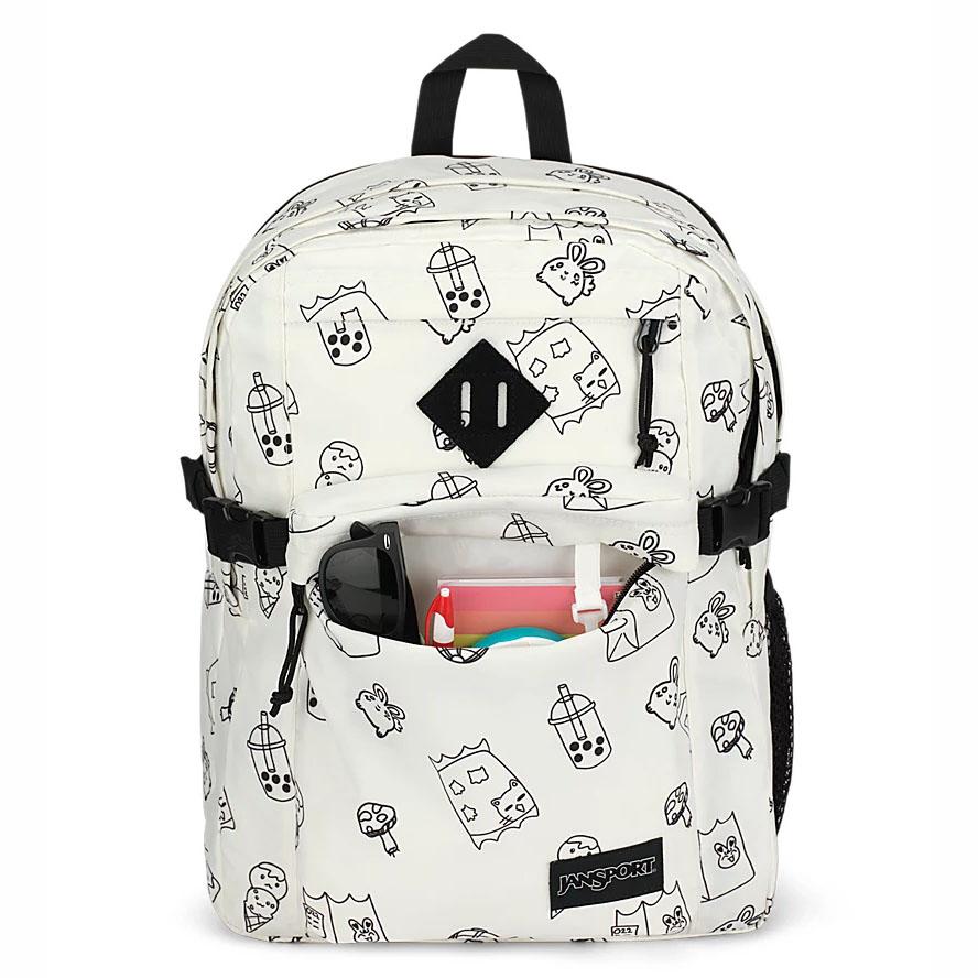 JanSport Main Campus Schooltas Wit | NL_JS566