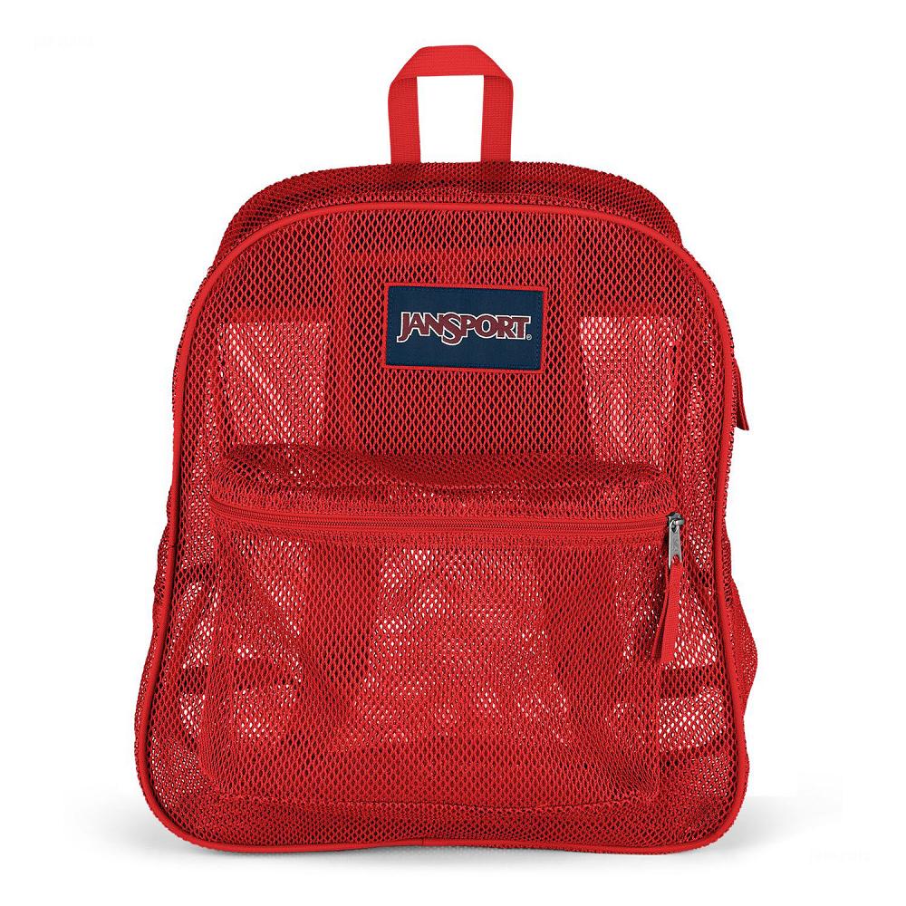 JanSport Mesh Pack Schooltas Rood | NL_JS277