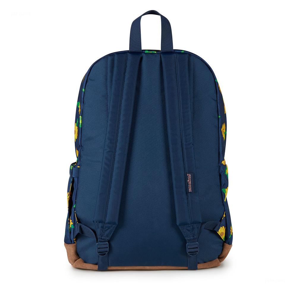 JanSport Right Pack Laptop Rugzak Donkerblauw Geel | NL_JS017