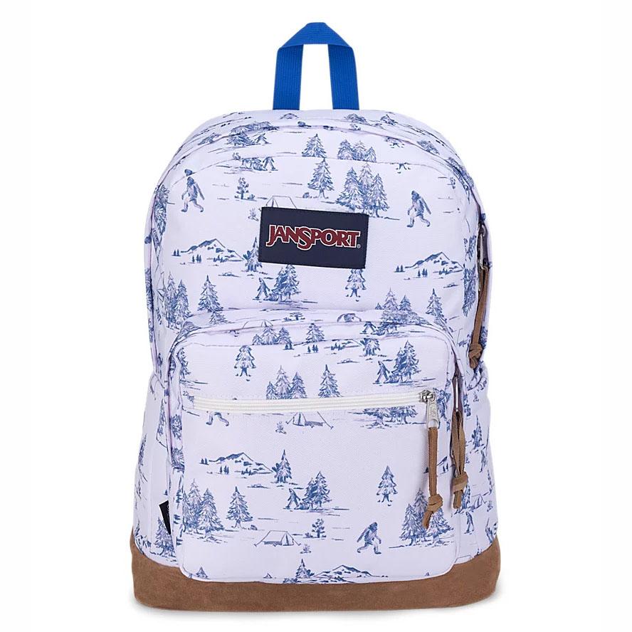 JanSport Right Pack Laptop Rugzak Wit Blauw | NL_JS040