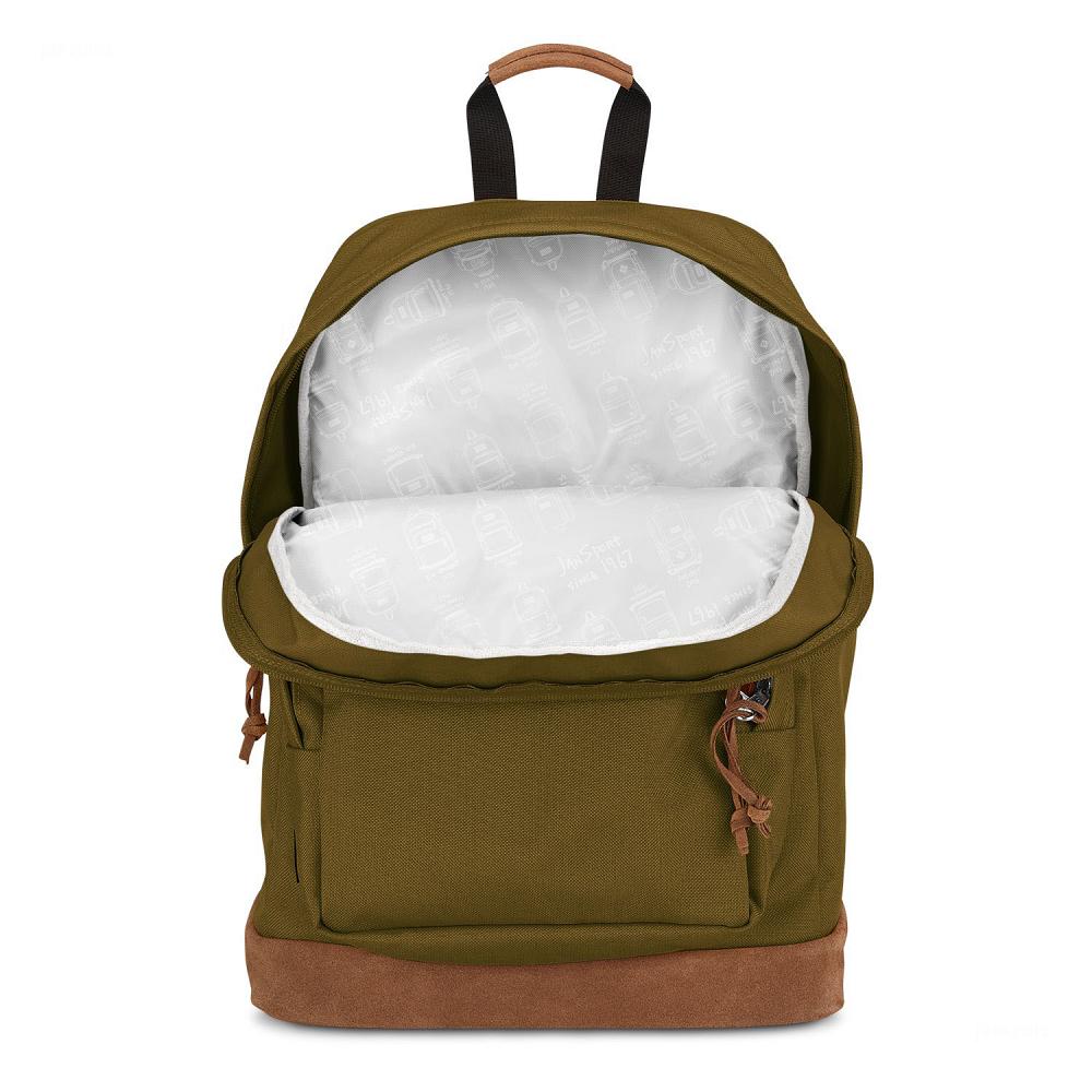 JanSport Right Pack Premium Laptop Rugzak Olijfgroen | NL_JS389