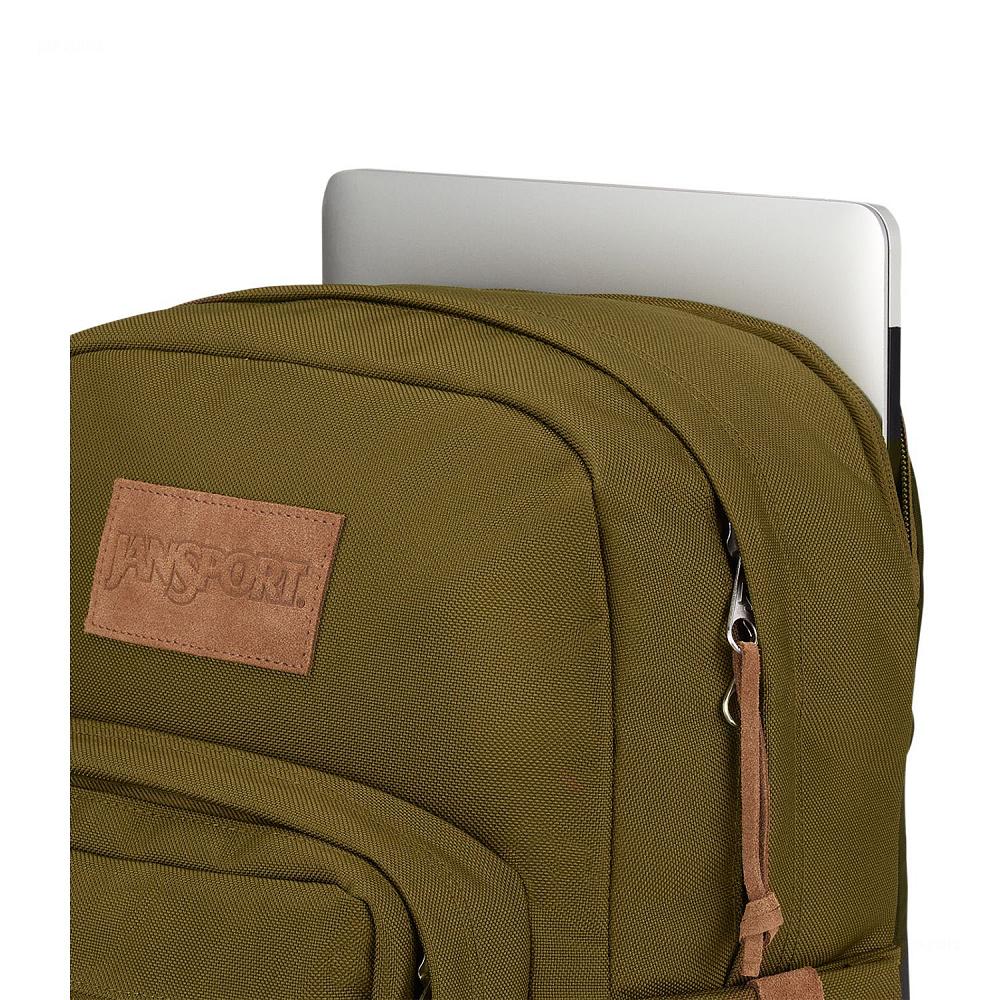 JanSport Right Pack Premium Laptop Rugzak Olijfgroen | NL_JS389