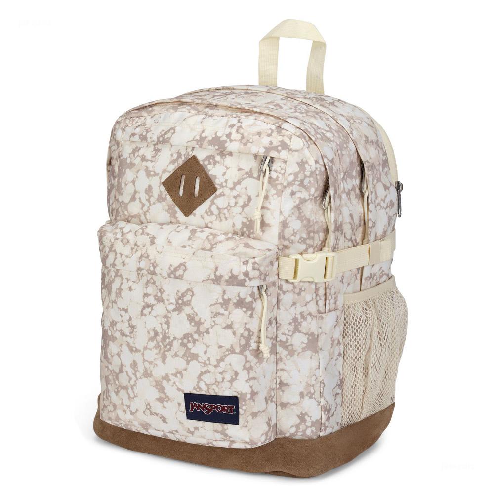 JanSport SUEDE CAMPUS Laptop Rugzak Beige | NL_JS339