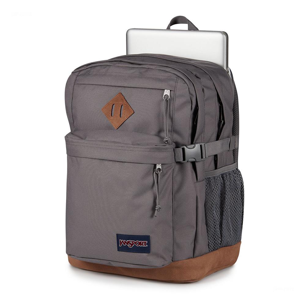 JanSport SUEDE CAMPUS Laptop Rugzak Diepgrijs | NL_JS442