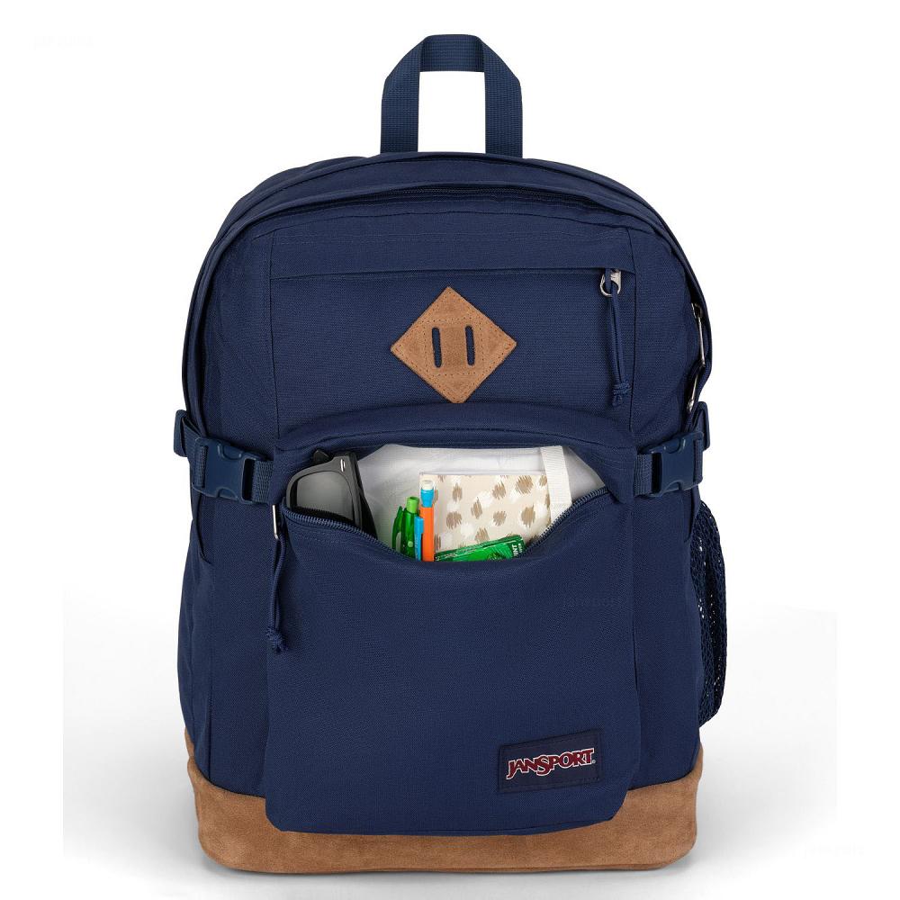 JanSport SUEDE CAMPUS Laptop Rugzak Donkerblauw | NL_JS255