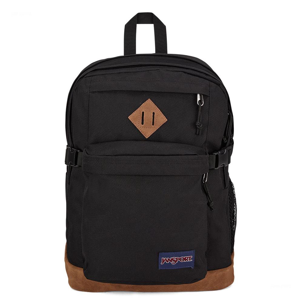 JanSport SUEDE CAMPUS Laptop Rugzak Zwart | NL_JS501