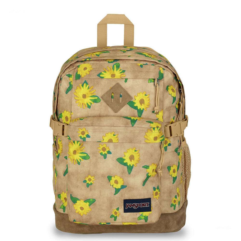 JanSport SUEDE CAMPUS Schooltas Khaki | NL_JS173