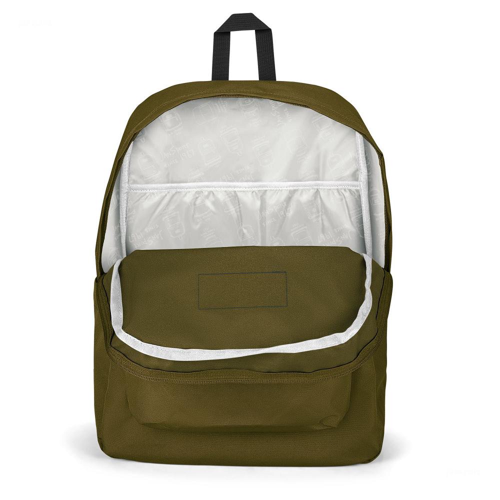 JanSport SuperBreak® Plus Laptop Rugzak Olijfgroen | NL_JS032