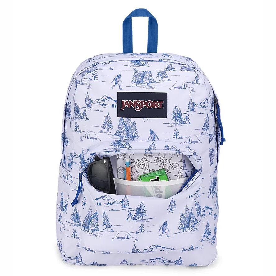 JanSport SuperBreak® Plus Laptop Rugzak Wit Blauw | NL_JS134