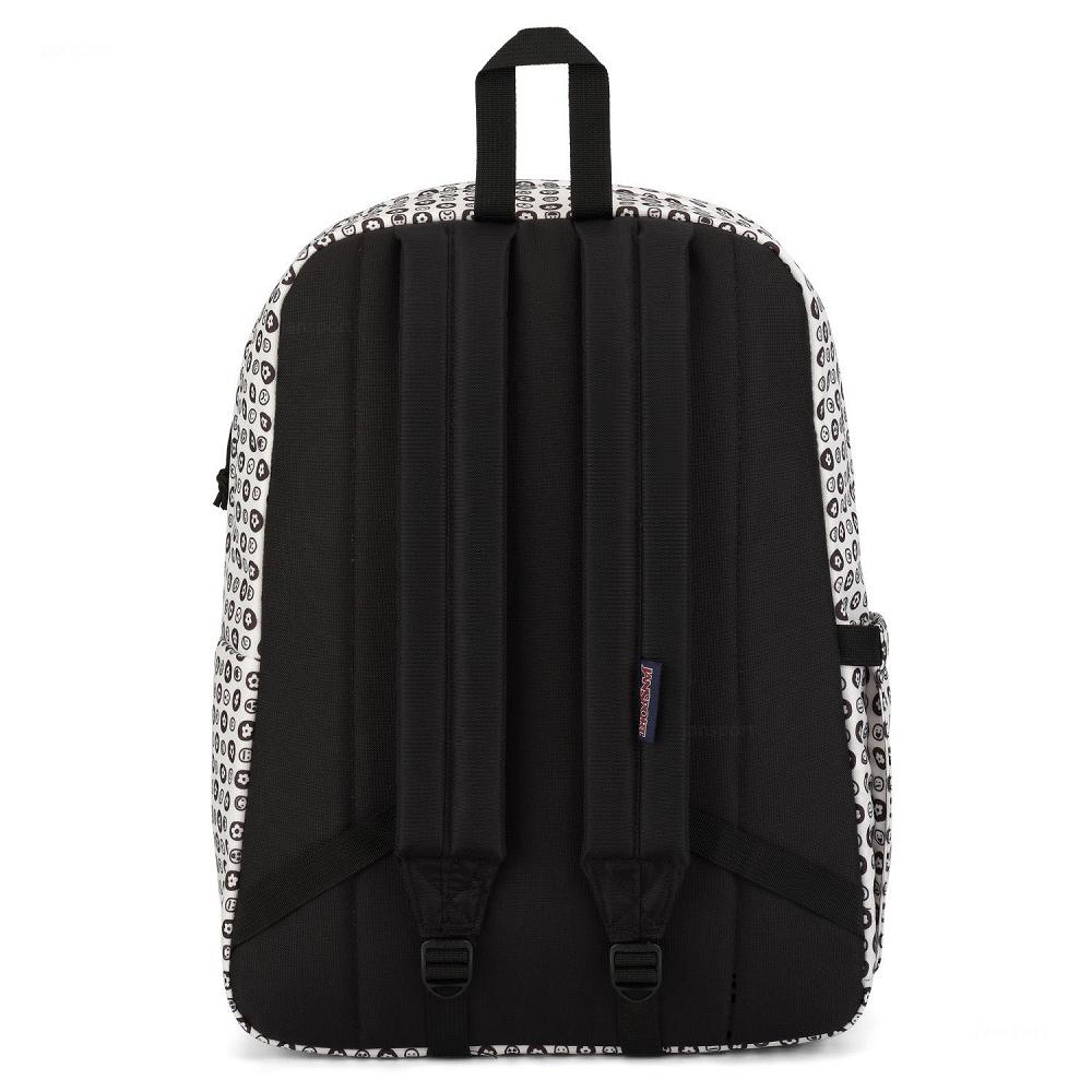 JanSport SuperBreak® Plus Laptop Rugzak Wit Zwart | NL_JS232