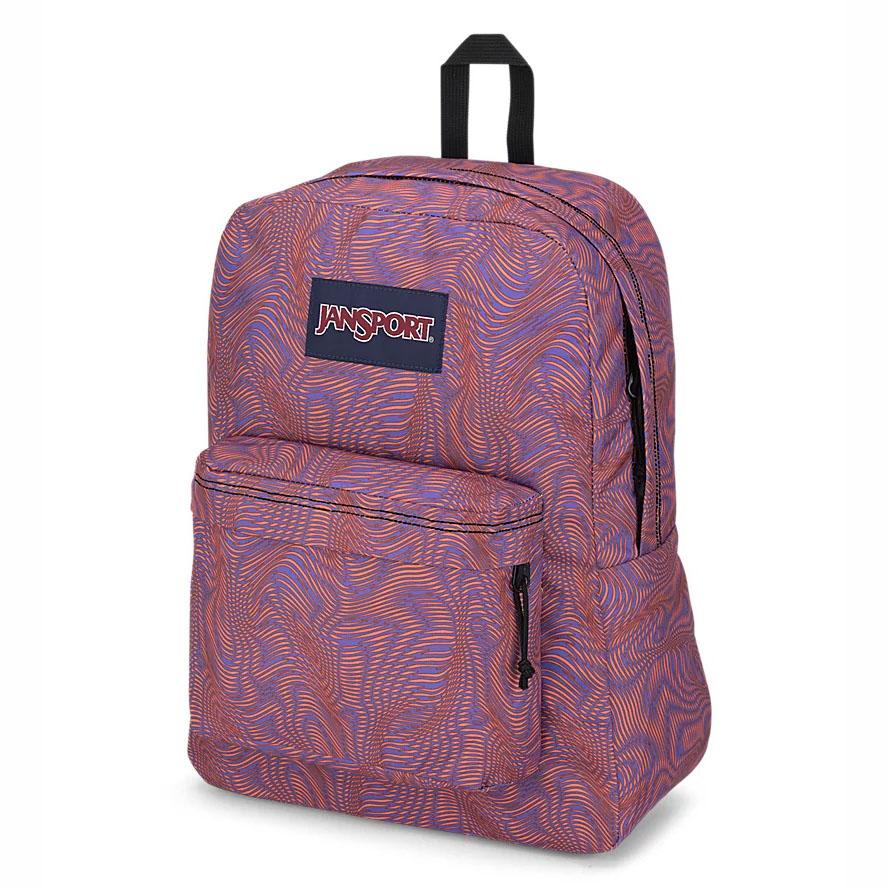 JanSport SuperBreak® Plus Laptop Rugzak Paars Oranje | NL_JS318